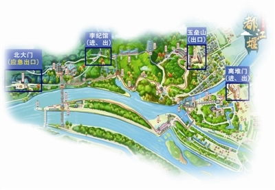 青城山都江堰景區有序開放，游覽需備健康碼